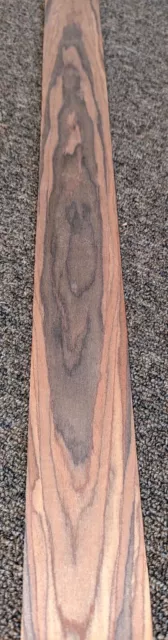 Rosewood South American Santos wood veneer 2.25" x 29" paper backer