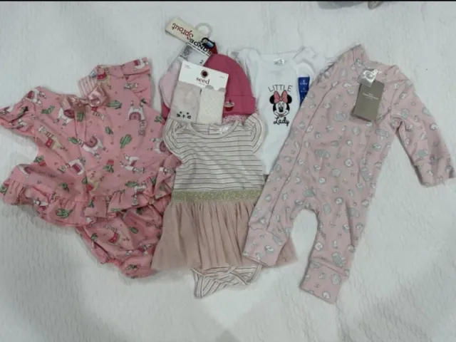 Bulk BNWT Baby Girl Clothes, Mixed Sizes
