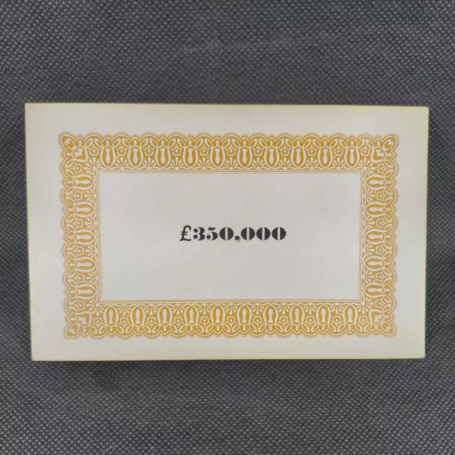 Parker Masterpiece 1970 Board Game Replacement Money Value Card £350,000