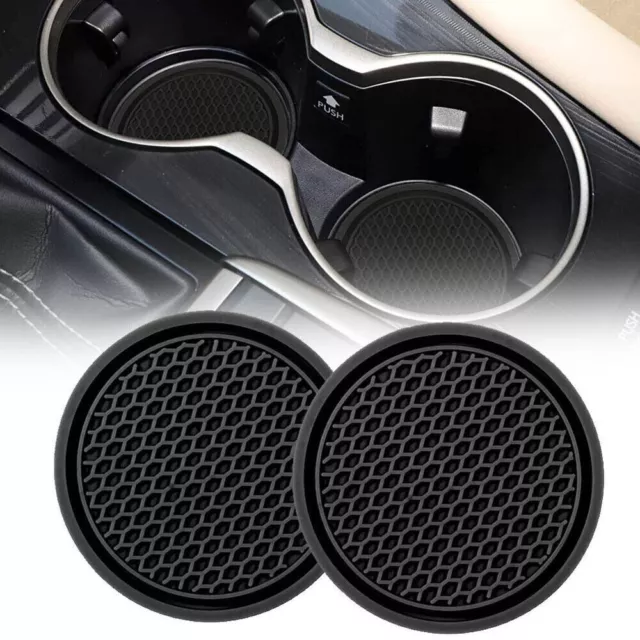 2Pcs x Car Cup Holder Anti Slip Insert Coasters Pads Mats Universal Accessories