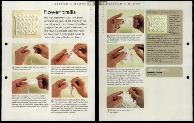 Flower Trellis #98 Stitch Library - The Art Of Crochet Pattern