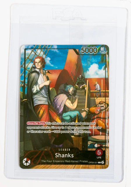 ONE PIECE TCG Shanks OP09-001 July 2025 PSA Magazine Promo