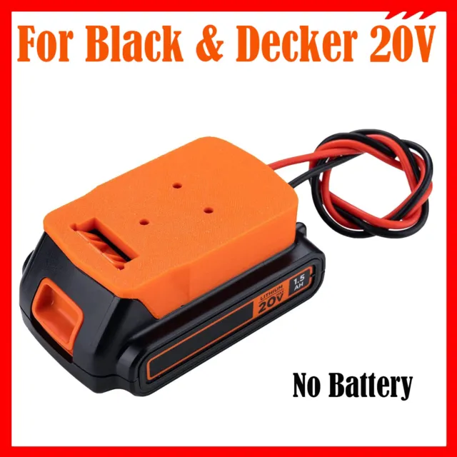 Power Wheels Adapter For Black & Decker 20V Lithium Battery Dock Power Connector