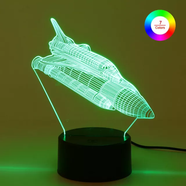 Creative LED 3D Night Light Three Dimensional Kids Sleeping Bedroom Table Lava Lamp 3d Optical Illusion