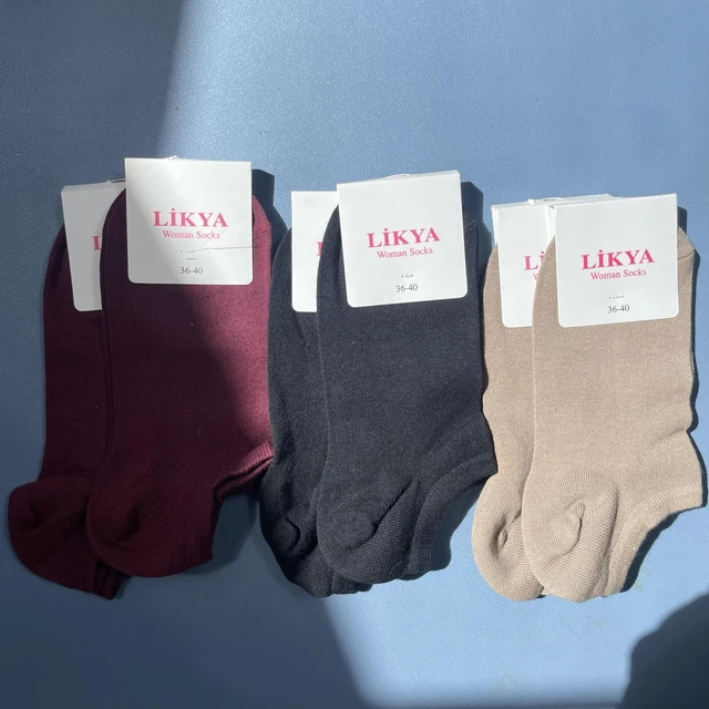 Lot De 6 Paires De Chaussettes Longues Horus Femme - Coton Chaud - Tailles 36-41 - Fabriqué En Italie