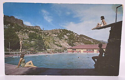 VTG Postcard Heise Resort & Hot Springs, Ririe Idaho ID, Bathing Beauties @ Pool
