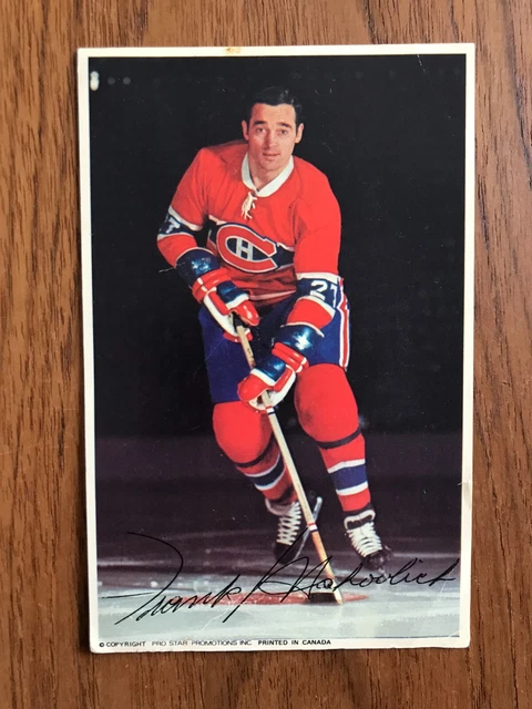 1971-72 Frank Mahovlich Montreal Canadiens Pro Star NHL Hockey Postcard