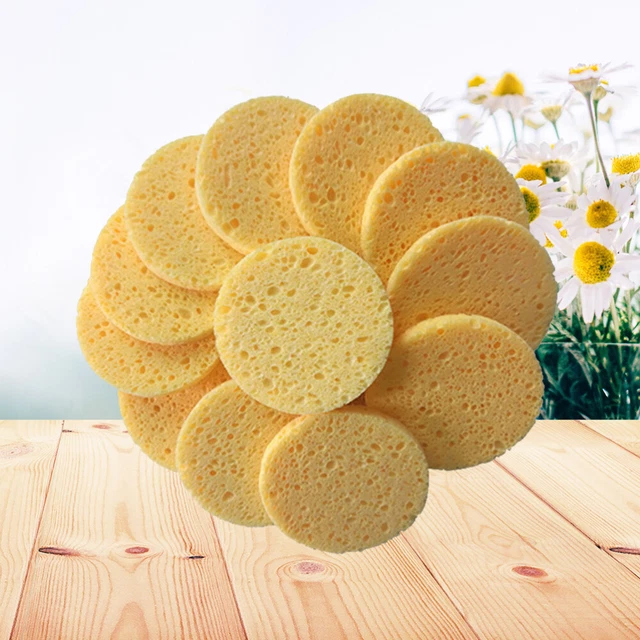 50 pz pad per pulizia viso spugne trucco cellulosa compressa lavaggio viso