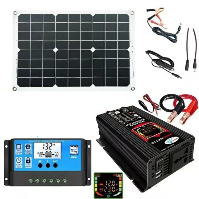 220V 6000W Solar Panel Kit Complete Solar Power Generator 60A Home Grid System