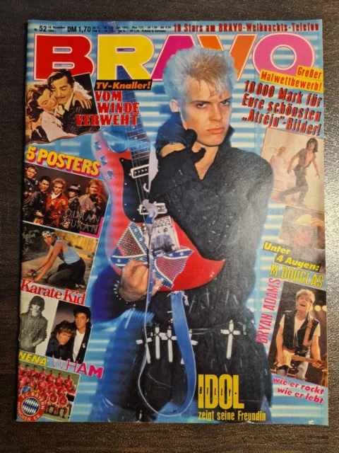 BRAVO 52/1984 Heft Komplett - Billy Idol, Nena, Bryan Adams, Wham, Prince - Top!