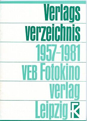 VEB editorial fotográfica Leipzig DIRECTORIO EDITORIAL 1957-1981 libros de cámara (Y4804