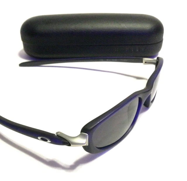 ULTRA RARE OAKLEY SINE SUNGLASSES Blue Velvet Frames w/ Black Carbon Lenses