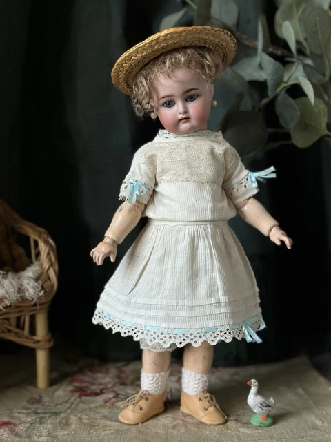 Grande Poupée Ancienne SFBJ Début XXème Sur Corps Bébé Jumeau - 76 Cm
