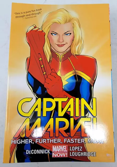 2014 Captain Marvel Higher, Further, Faster, More Vol 1 Graphic Novel Tpb New