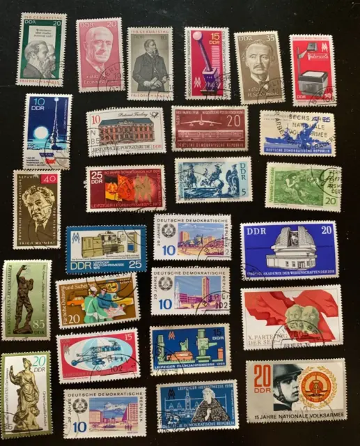 Germany (Ddr) 4. This Is A Selection Of 70 Large Used Stamps. U