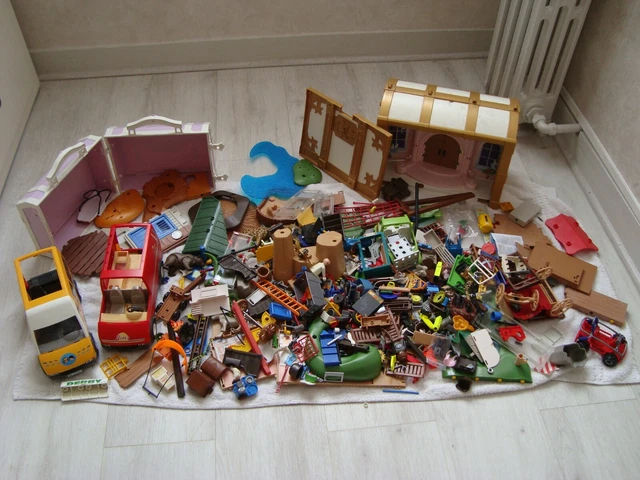 PLAYMOBIL : Gros lot vrac + de 6kg  pour pièces ou à compléter - Thèmes divers