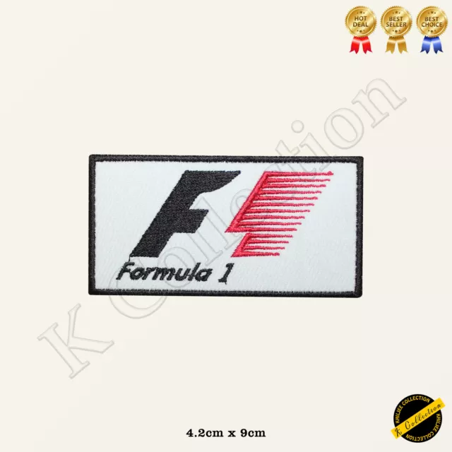 Formula One F1 Embroidered Iron on /Sew On Patch/Badge For Clothes etc