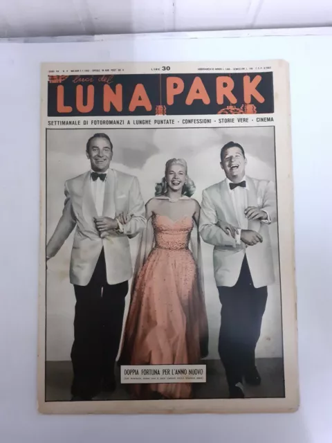 Rivista Vintage Luci Del Luna Park N.1 Milano 3-1-1952
