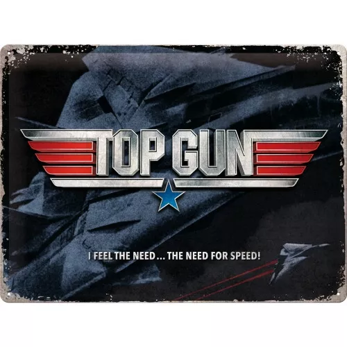 Nostalgic-Art - Top Gun - Blechschild 30 X 40 cm Retro Deko Art