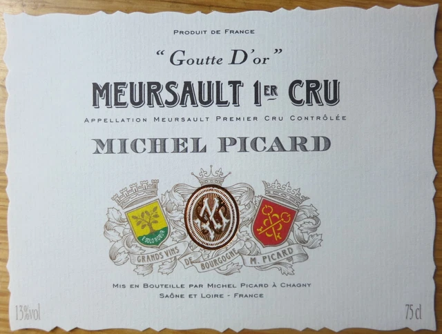 ETIQUETTES VIN FRANCE CLOS DES CHENES Michel Picard Volnay 1 ETIQUETTES VIN FRANCE CLOS DES CHENES Michel Picard Volnay 1