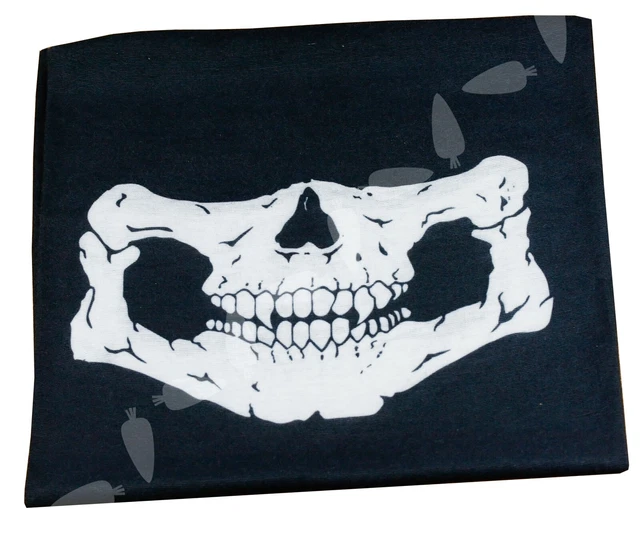 1tlg Schädel Totenkopf Bandana Gesichtsmaske Halstuch Motorrad Ski Biker