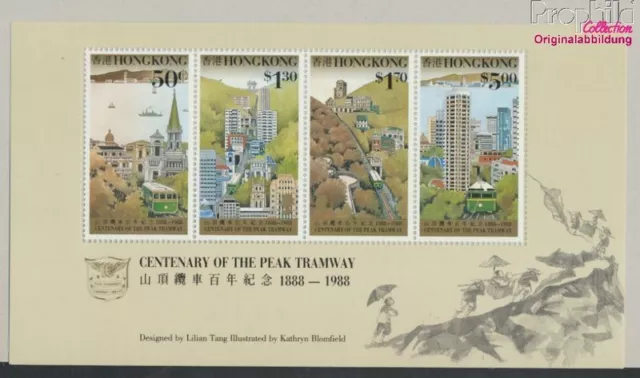 Briefmarken Hongkong 1988 Mi Block10 (kompl.Ausg.) postfrisch Eisenbahn(9350514