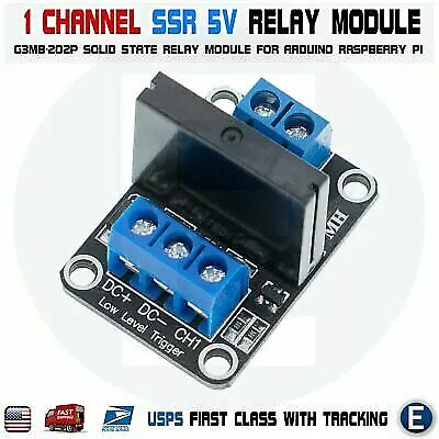 1 Channel 5V G3MB-202P SSR Solid State Relay Module Resistive Fuse for Arduino