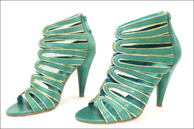 MINELLI ESCARPINS CUIR Vert Taille 38 Tres bon etat EUR 35 00 PicClick FR