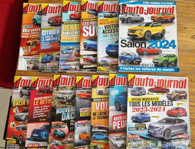 Lot 18 revues automobiles : Auto Journal et Auto Plus de 2023 2024