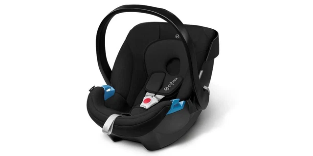 Cybex Silver Babyschale Aton Pure Black ohne Basis Babysitz mit Kratzer *B-Ware