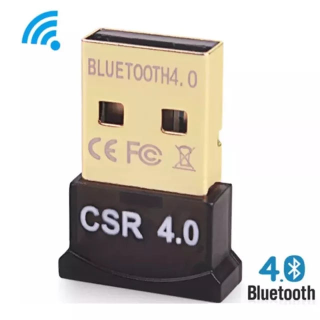 USB Bluetooth V4.0 CSR 4.0 Wireless Mini Dongle Adapter Pour Win7 8 10 PC Laptop