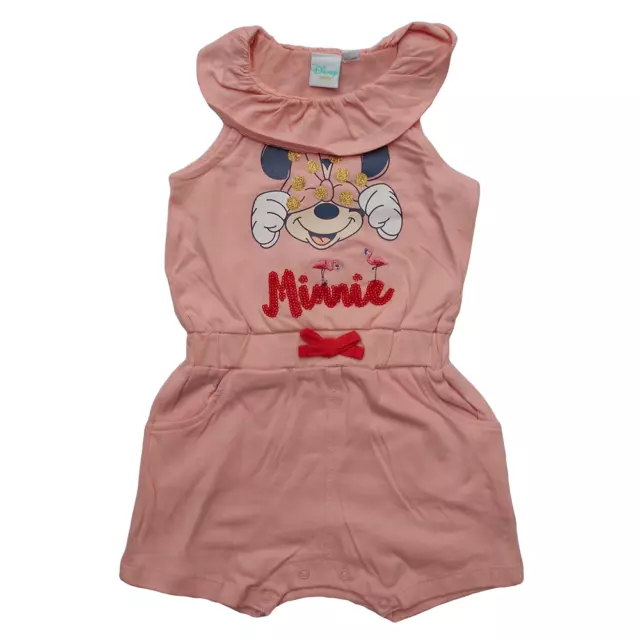 Tuta Estiva Minnie Mouse Disney Neonata Bambina Sun City Taglie 12/36 Mesi - 14R