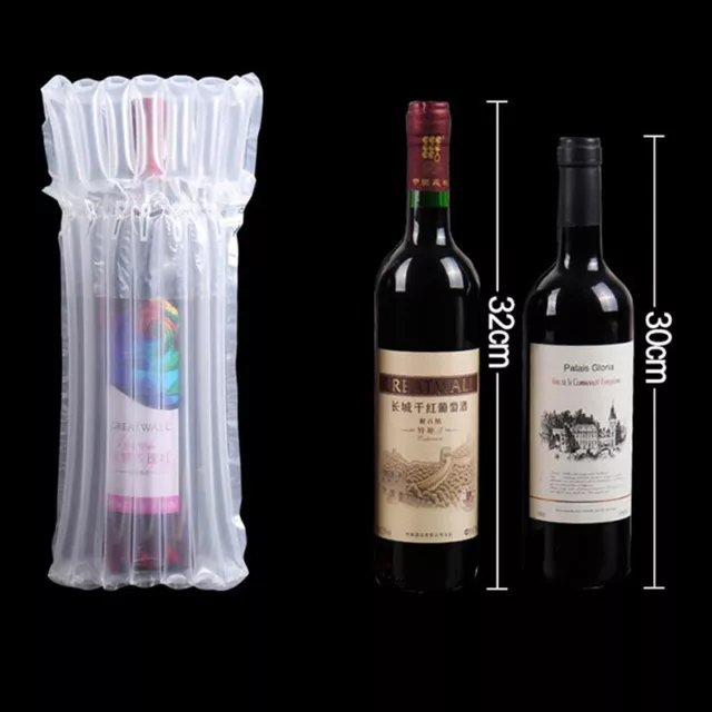 10Pcs Wine Bottle Protector Bubble Cushion Wrap Leak Proof Cushioning Wrap