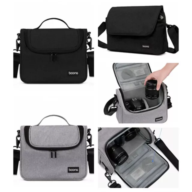 Grey Camera Bags Shoulder Storage Bag Photography Bag  For SLR Camera