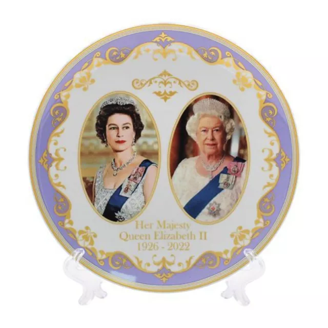 Royal Heritage Her Majesty Queen Elizabeth II Commemorative Plate with Stand
