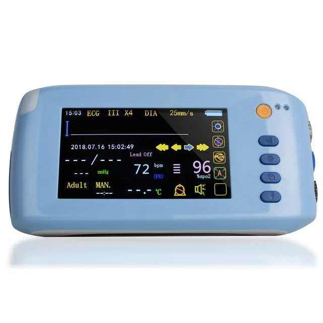 PORTABLE VITAL SIGNS Patient Monitor 5 parameter ICU CCU Cardiac