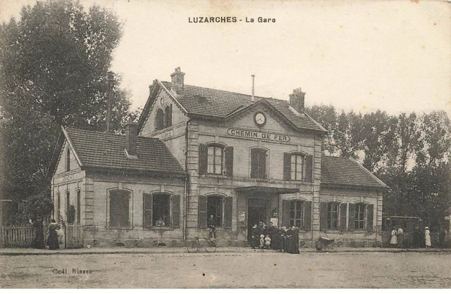95 Luzarches #Mk52619 La Gare Chemin De Fer
