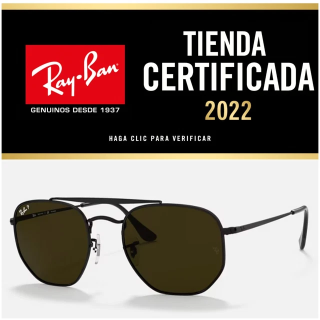 Gafas De Sol Ray Ban RB3648 002/58 THE MARSHAL Black Polarized 51 NEW