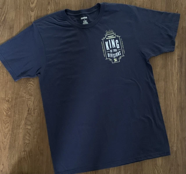 T-shirt grafica Reebok UFC Conor McGregor taglia L re di 2 divisioni