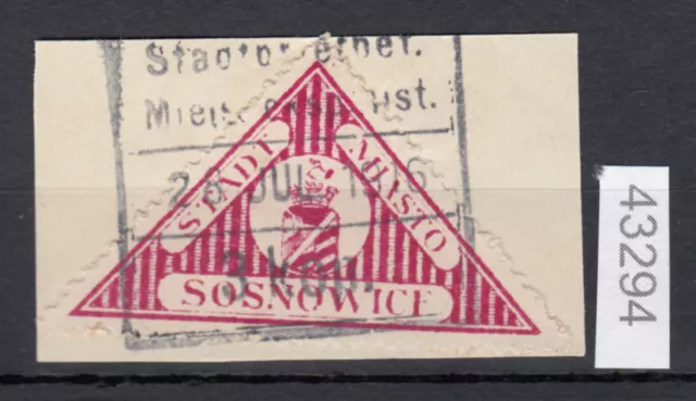 Polonia Lokalpost Sosnowice 1917, Mi Nr.5 Timbrati IN Modo