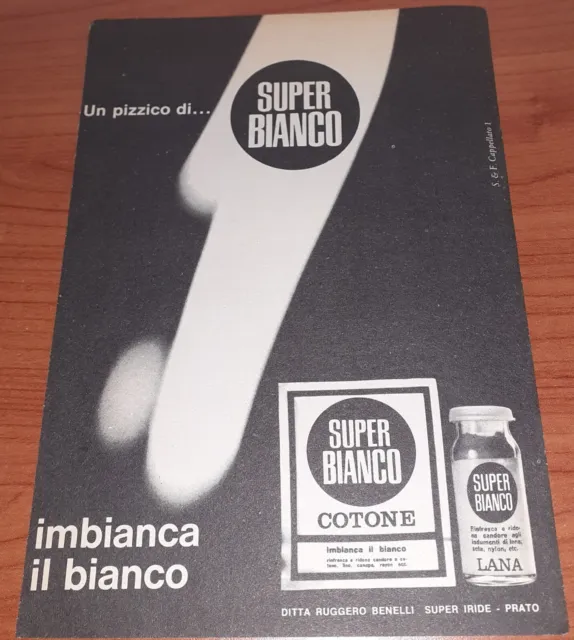 Pubblicità Cotone Super Bianco (1965)