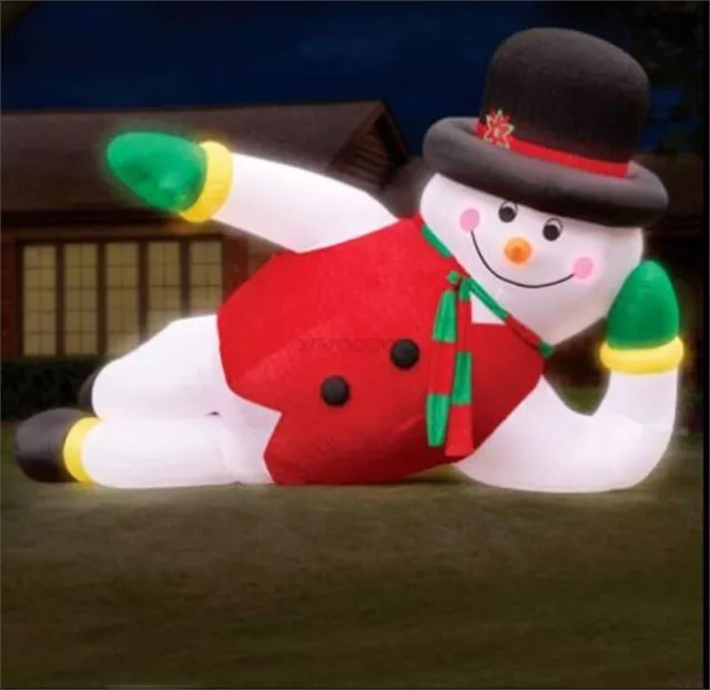 6M/20FT Giant Led Inflatable Snowman Christmas With Light Brand New bh