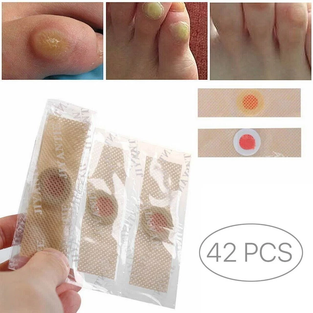 42 PCS FOOT Corn Remover Pads Plantar Wart Thorn Plaster Patch Callus