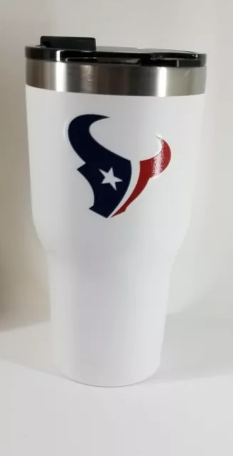 TEXANS RTIC 20 oz Tumbler Hot Cold Double Wall 20oz White