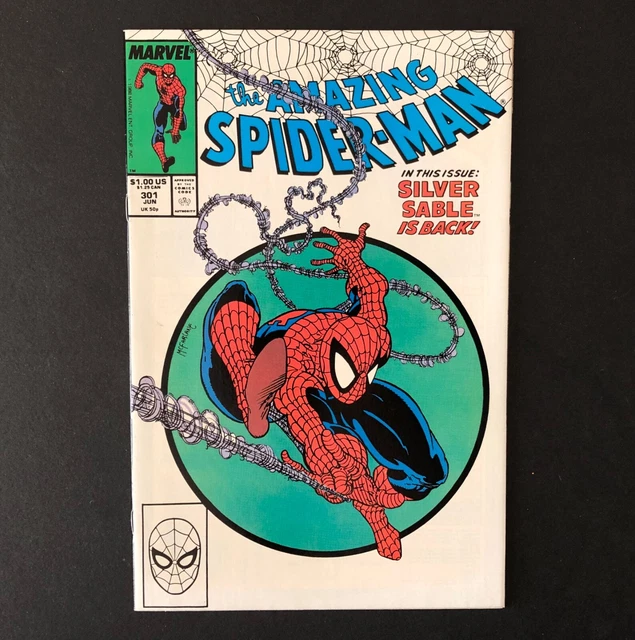 Amazing Spider-Man #301 Marvel Comics 1988 Todd Mcfarlane The Sable Gauntlet Nm