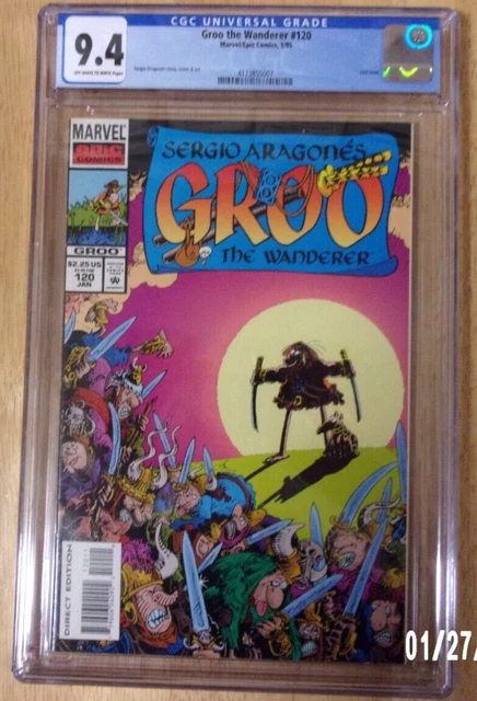 Groo The Wanderer #120 Very Sharp Cgc 9.4 Ow-Wh Low Print Run Last Issue