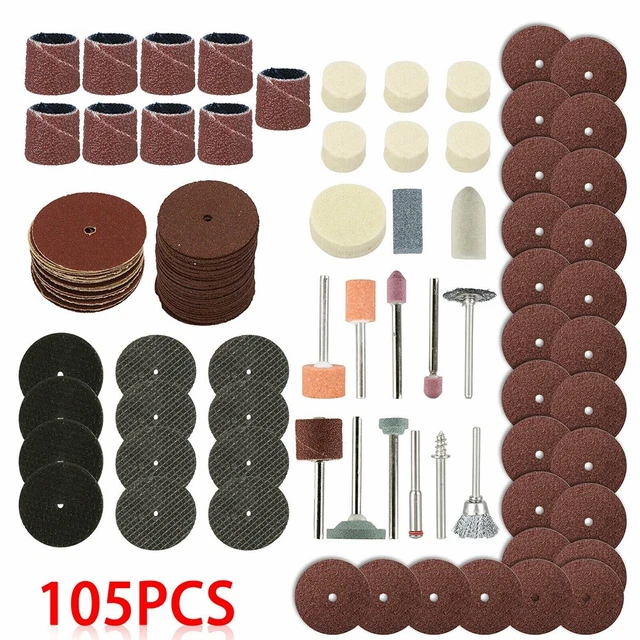 Kit smerigliatrice elettrica utensile elettrico 105 pz trapano lucidatura multifunzione