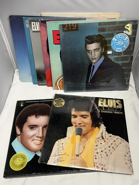 Lot of 9 Elvis PRESLEY Rock Vinyl LP Records