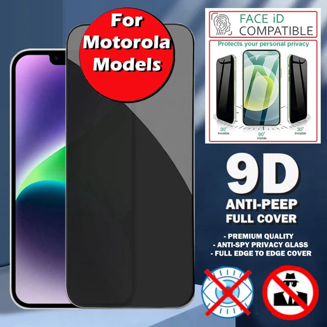Privacy Screen Protector For Motorola Moto E13 E30 G14 Tempered Glass Anti-Spy