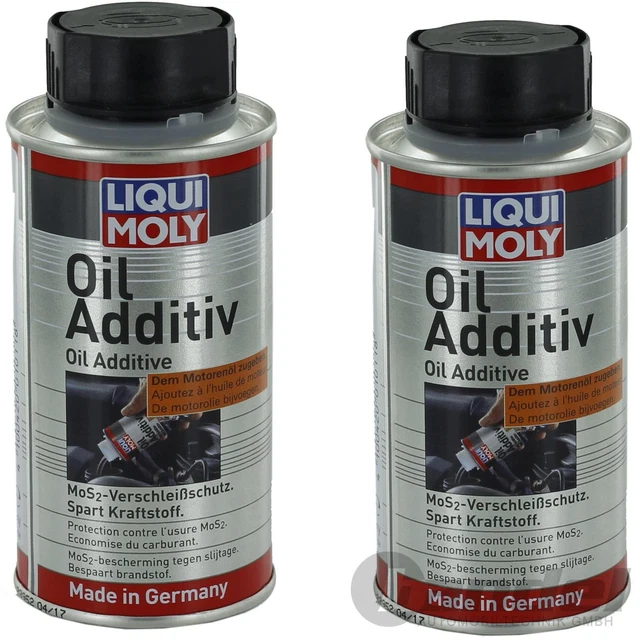 2x LIQUIDO MOLY ADDITIVO OLIO 125ml OLIO ADDITIVO MOS2 PROTEZIONE USURA